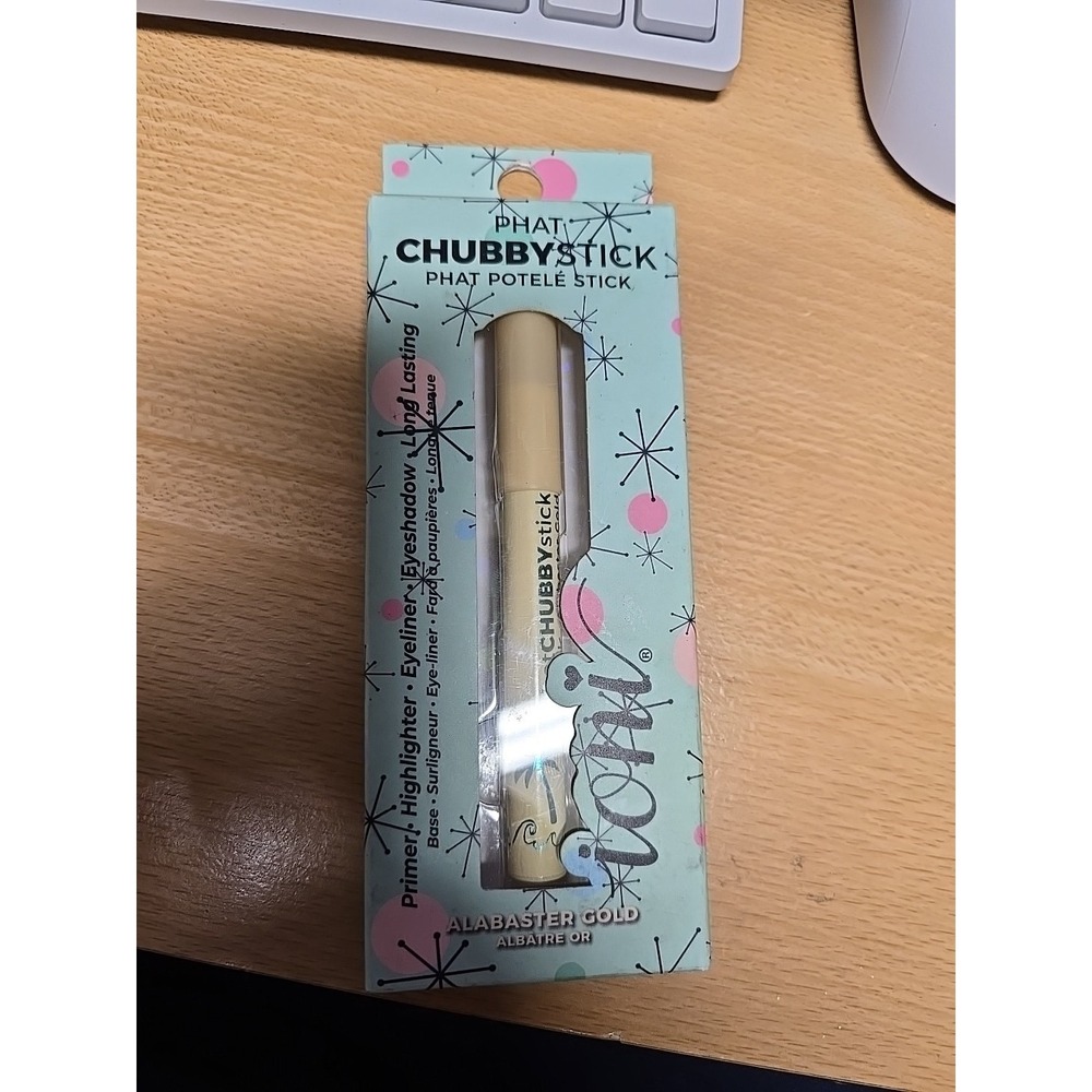 Ioni Phat Chubbystick Primer Highlighter Eyeliner Eyeshadow Alabaster Gold NIBS